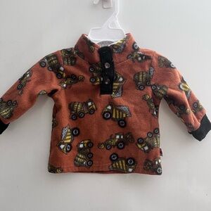 Kids' Construction Vehicle Fleece Pullover